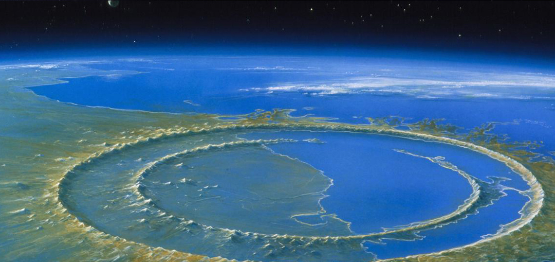 Cráter de Chicxulub (Yucatán, México) // Agencia Espacial Mexicana.
