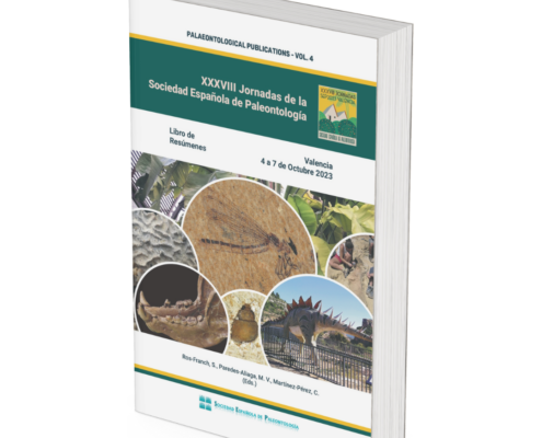 Portada XXXVIII Jornadas de la Sociedad Española de Paleontologia Valencia 2023
