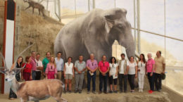 Imagen del grupo al término de la visita a la Estación de Fonelas